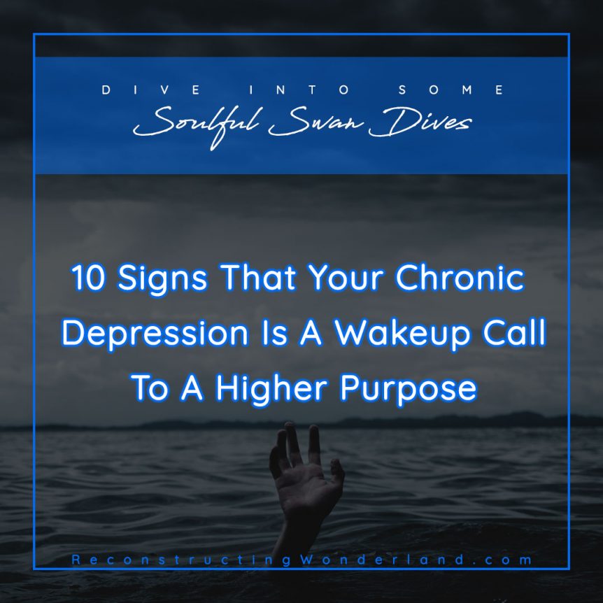 chronic depression is a wakeup call