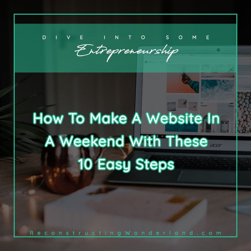 how to make a website in a weekend